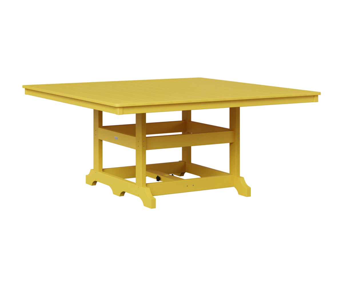 Berlin Gardens Garden Classic 66" Square Table in Sunburst Yellow