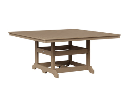 Berlin Gardens Garden Classic 66" Square Table in Weatherwood