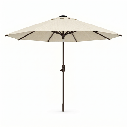 Lighthouse Casual Swirl Tilt Solar Umbrella with LED Lights