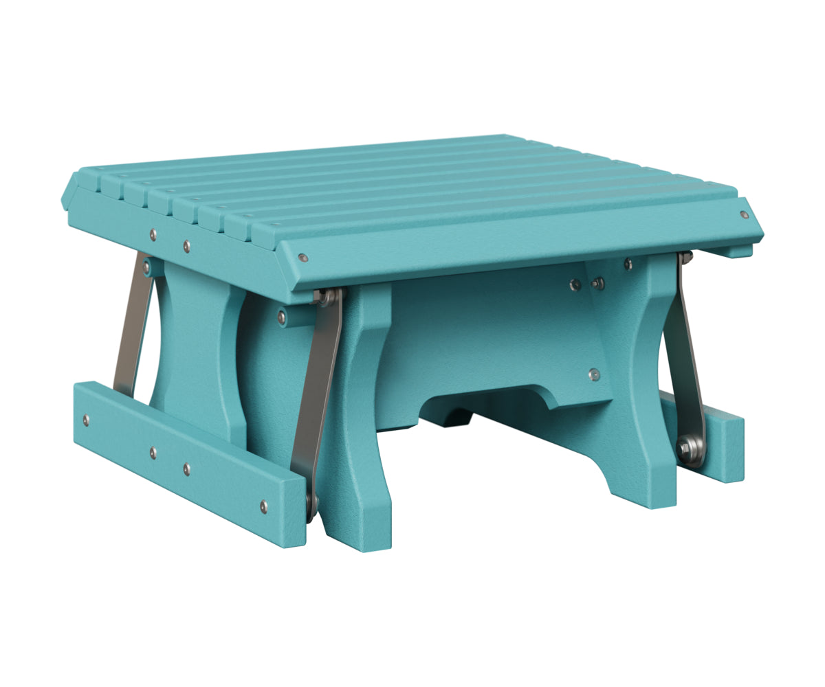 Berlin Gardens Gliding Footstool in Aruba Blue