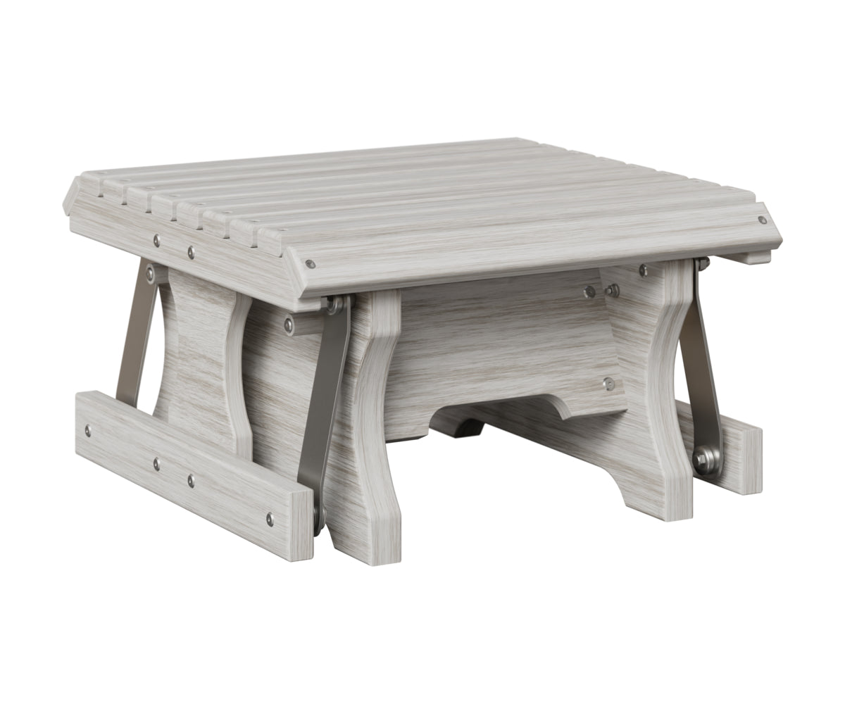 Berlin Gardens Gliding Footstool in Seashell