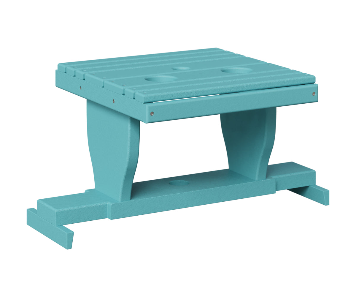 Berlin Gardens Gliding Settee Table in Aruba Blue