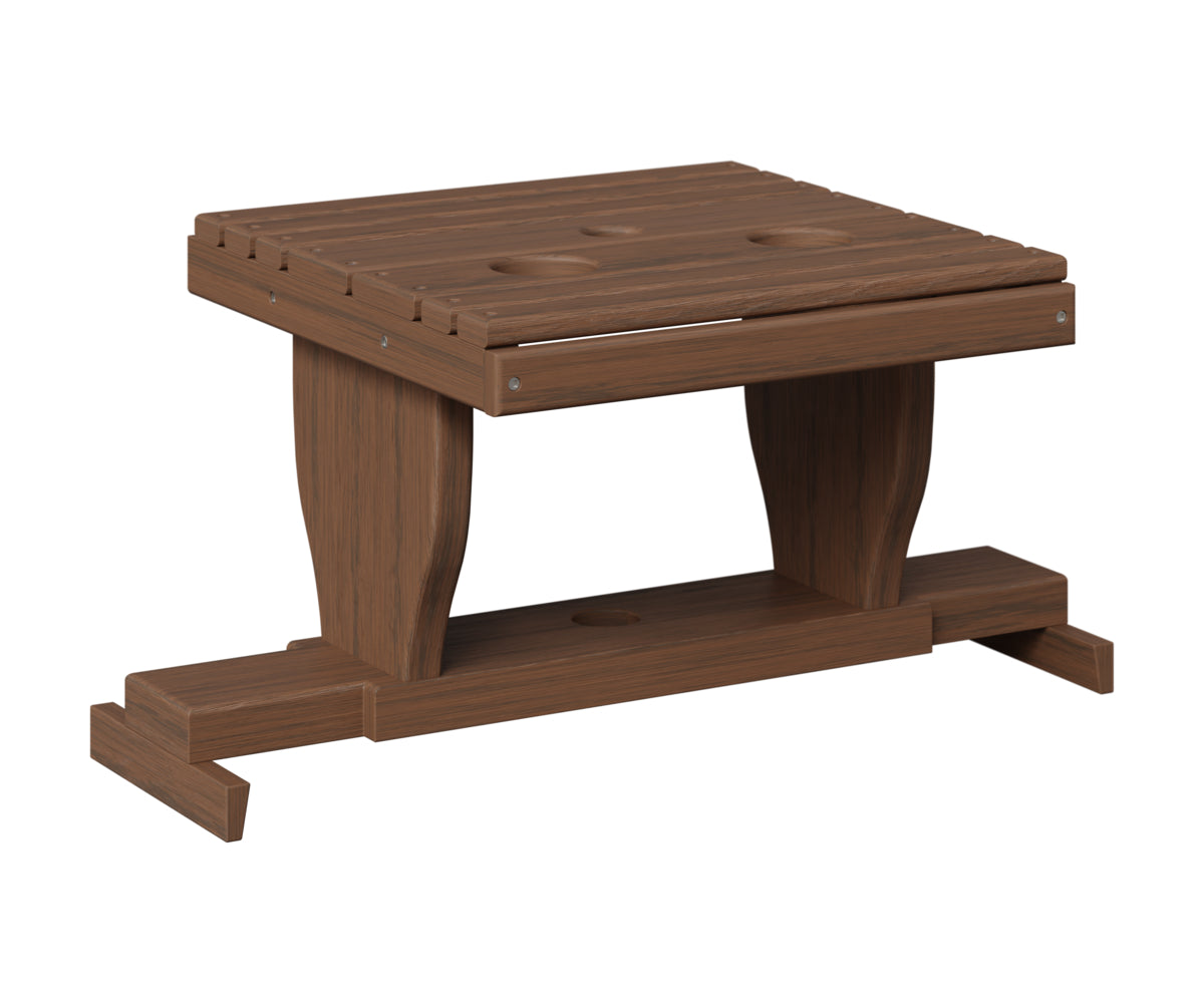Berlin Gardens Gliding Settee Table in Brazilian Walnut