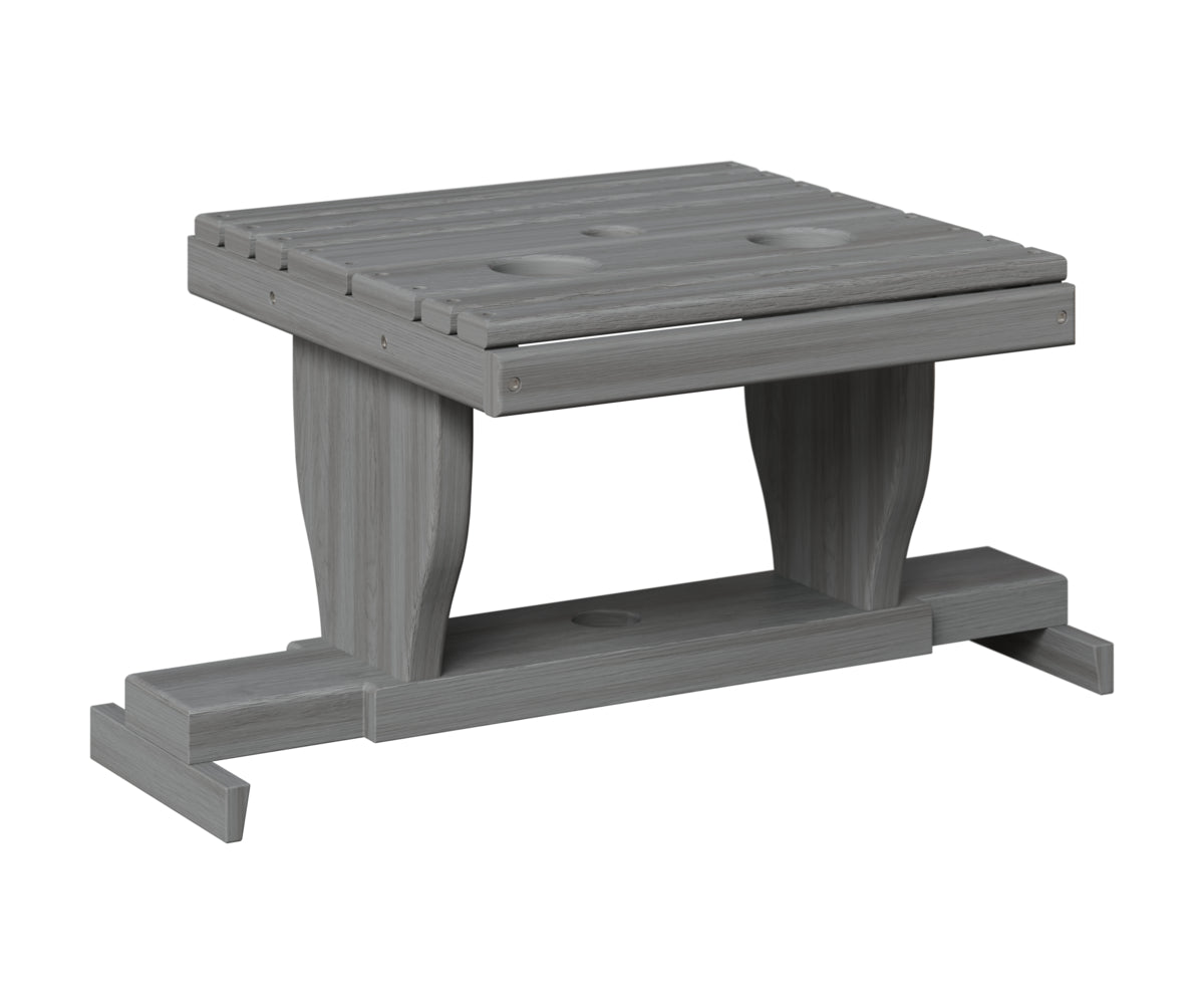 Berlin Gardens Gliding Settee Table in Driftwood Gray