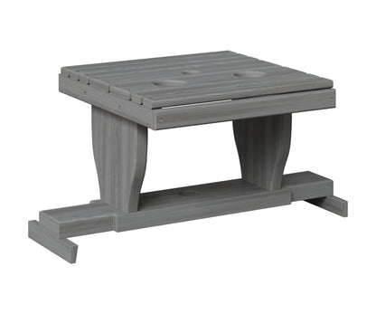 Berlin Gardens Gliding Settee Table in Driftwood Gray