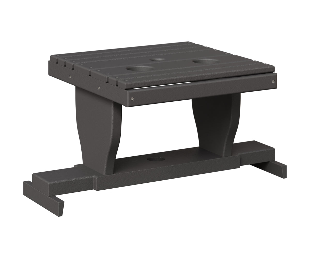 Berlin Gardens Gliding Settee Table in Smoke Gray
