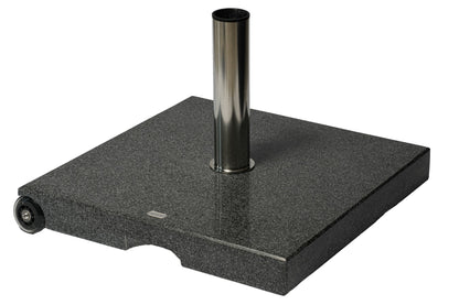 88 lb Granite Rolling Base – Heavy-Duty Mobile Umbrella Stand with Wheels