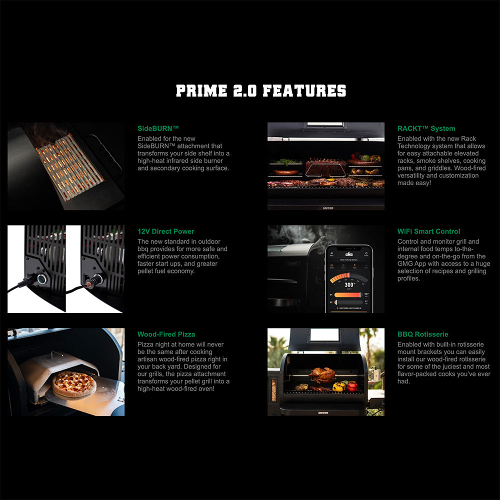 Green Mountain Grills Wi-Fi Controlled Peak Prime 2.0 Freestanding Pellet Grill