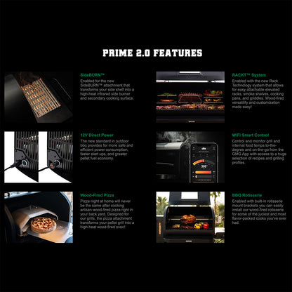 Green Mountain Grills Wi-Fi Controlled Peak Prime 2.0 Freestanding Pellet Grill