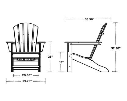 POLYWOOD Palm Coast Adirondack Chair