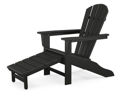 POLYWOOD Palm Coast Ultimate Adirondack with Hideaway Ottoman