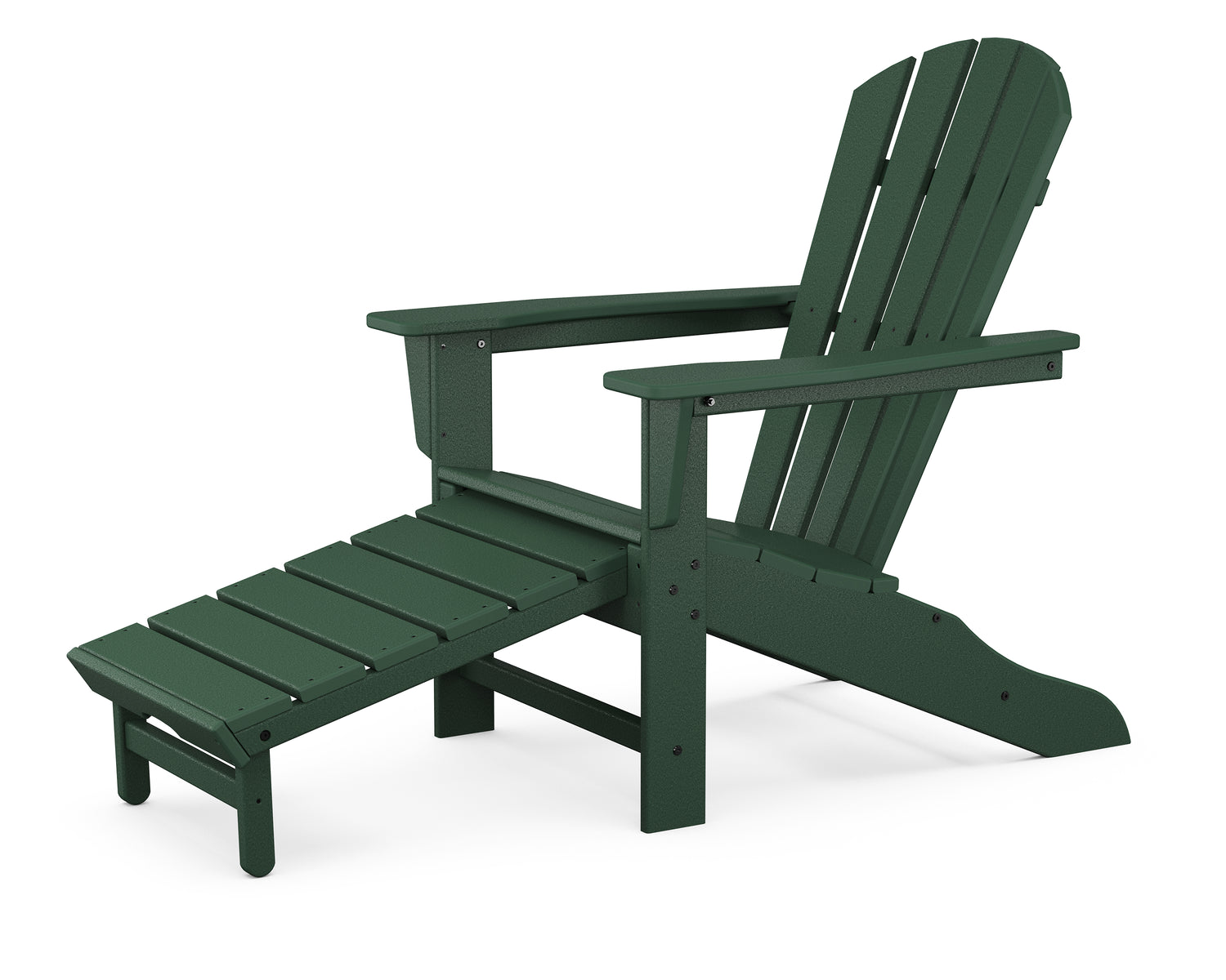 POLYWOOD Palm Coast Ultimate Adirondack with Hideaway Ottoman