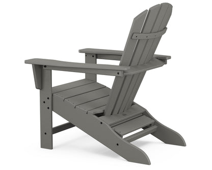 POLYWOOD Palm Coast Ultimate Adirondack with Hideaway Ottoman