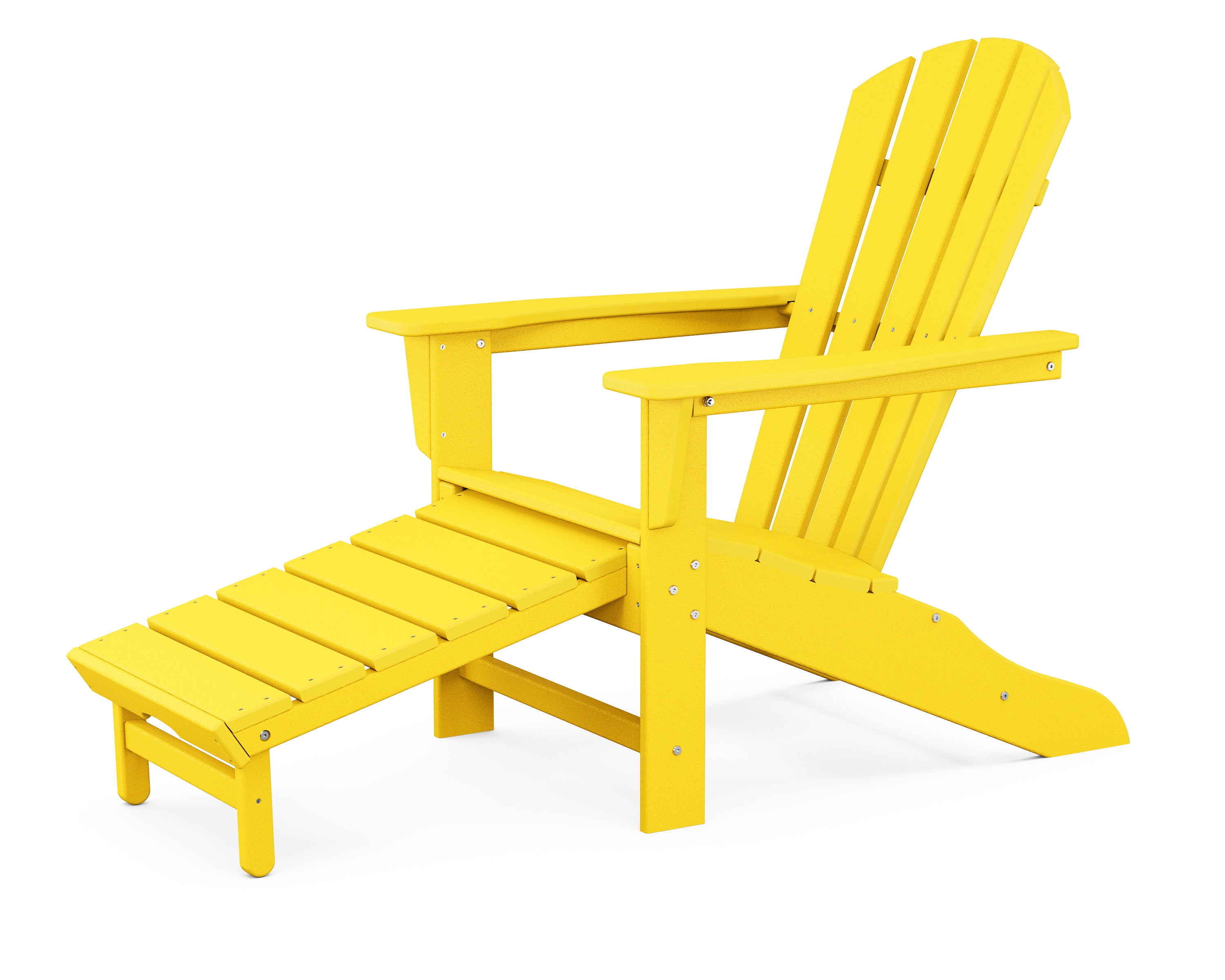 POLYWOOD Palm Coast Ultimate Adirondack with Hideaway Ottoman