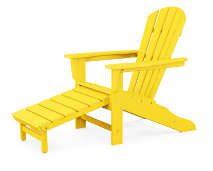 POLYWOOD Palm Coast Ultimate Adirondack with Hideaway Ottoman