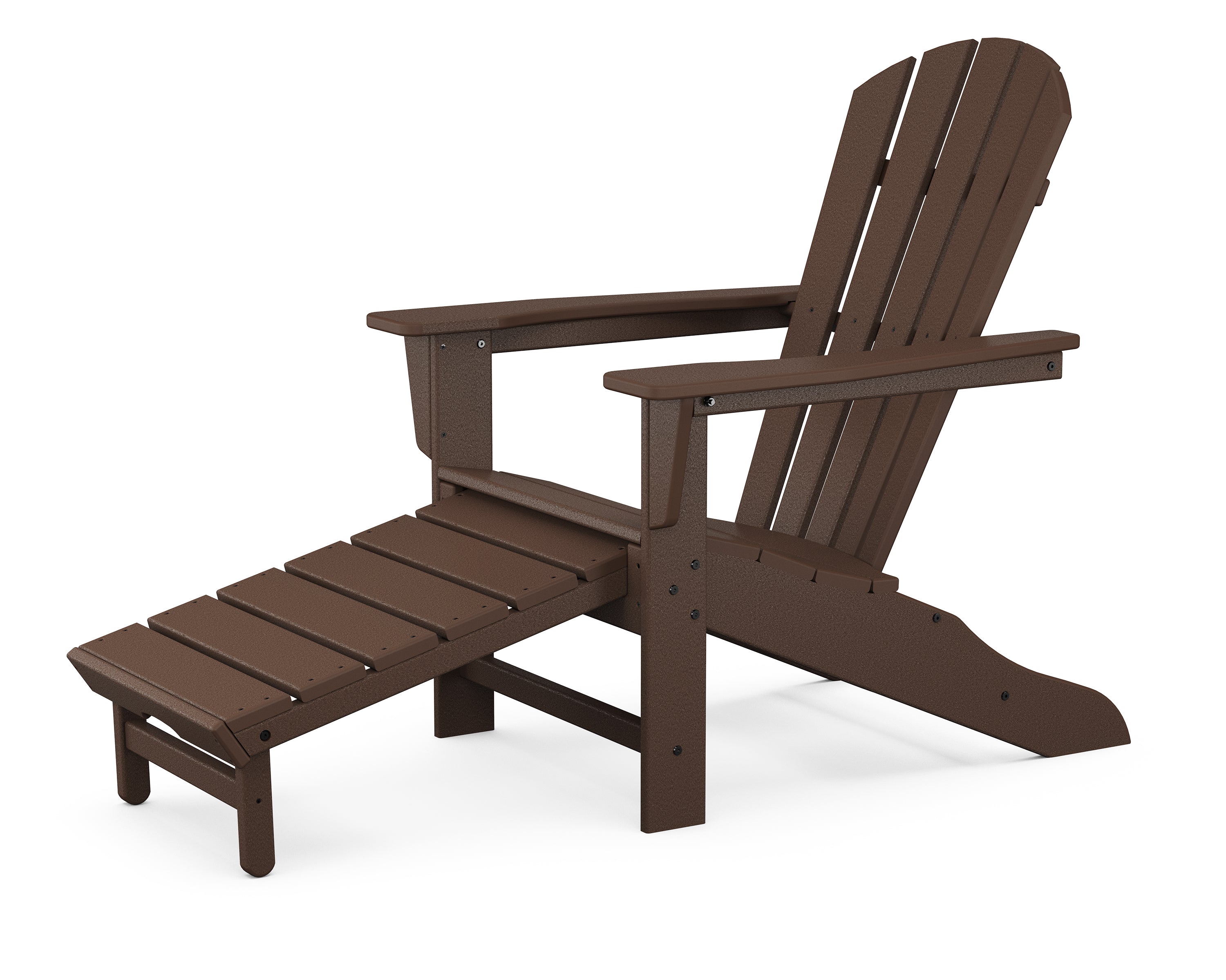 POLYWOOD Palm Coast Ultimate Adirondack with Hideaway Ottoman
