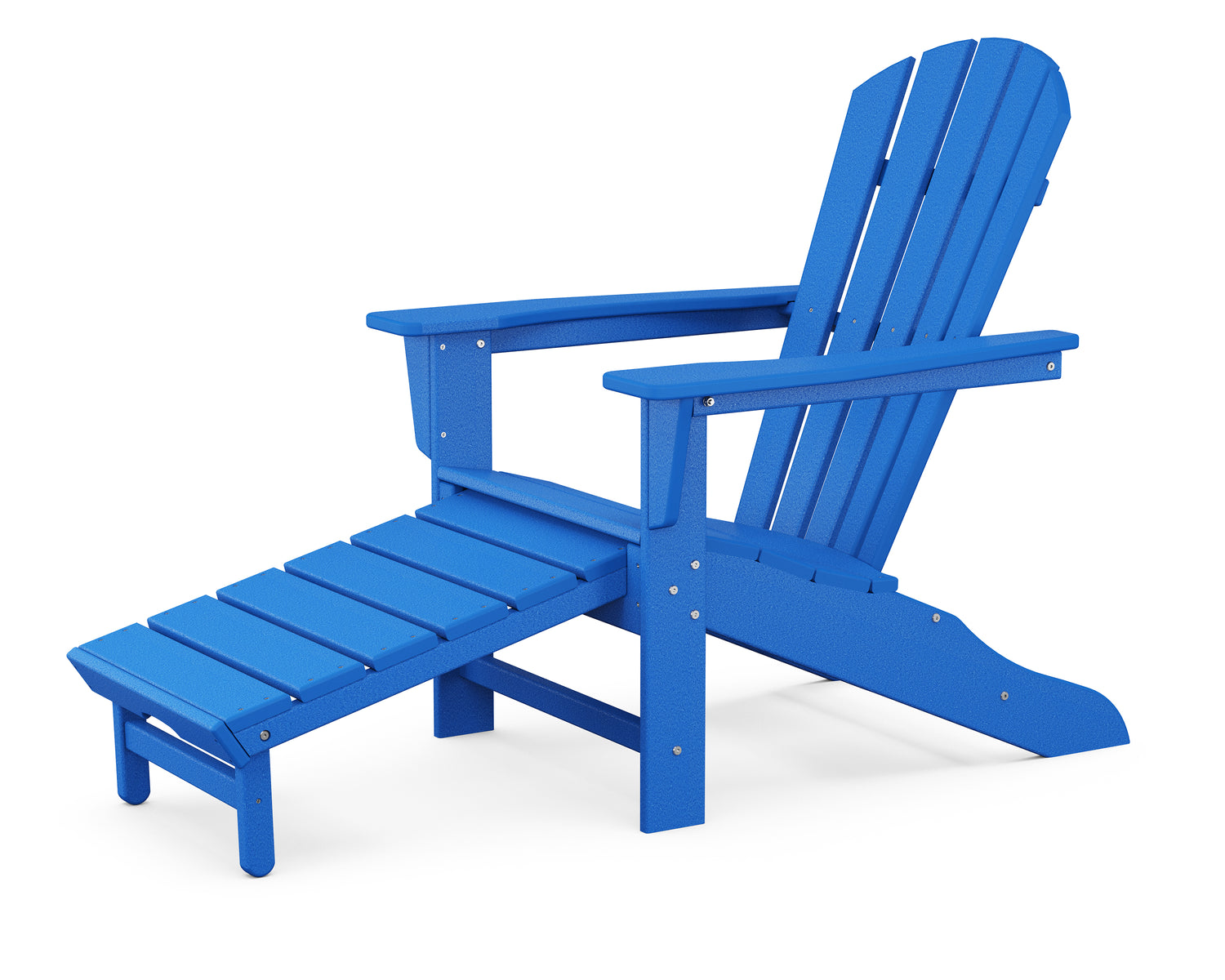 POLYWOOD Palm Coast Ultimate Adirondack with Hideaway Ottoman