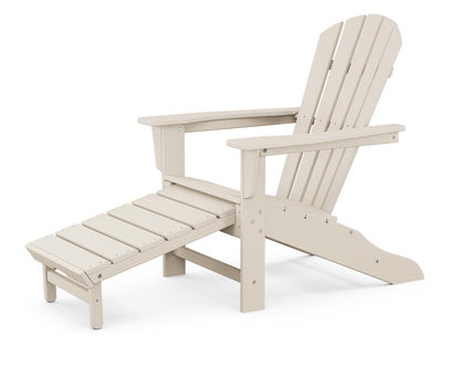 POLYWOOD Palm Coast Ultimate Adirondack with Hideaway Ottoman