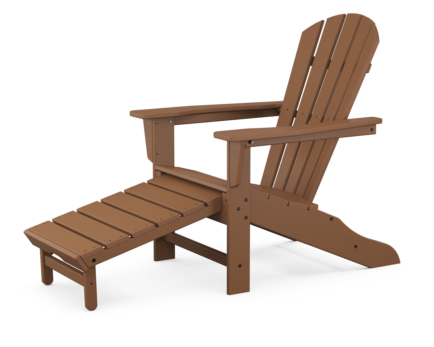 POLYWOOD Palm Coast Ultimate Adirondack with Hideaway Ottoman