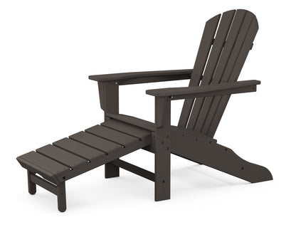 POLYWOOD Palm Coast Ultimate Adirondack with Hideaway Ottoman