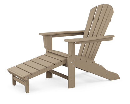 POLYWOOD Palm Coast Ultimate Adirondack with Hideaway Ottoman