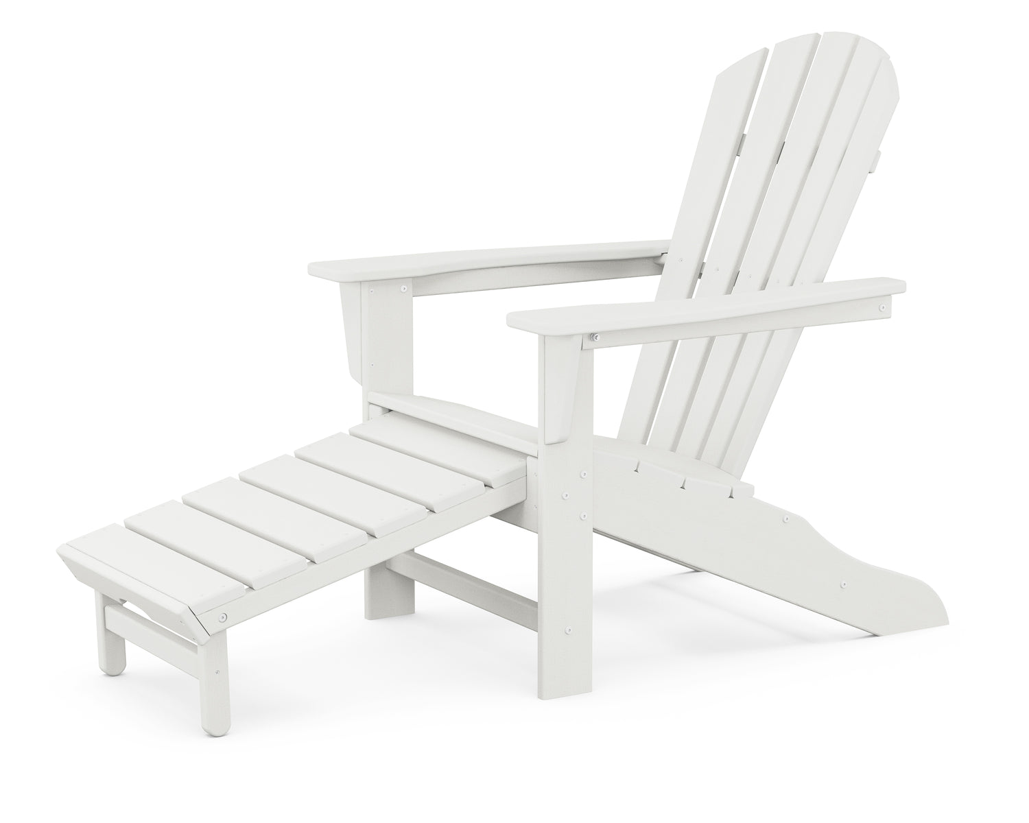 POLYWOOD Palm Coast Ultimate Adirondack with Hideaway Ottoman