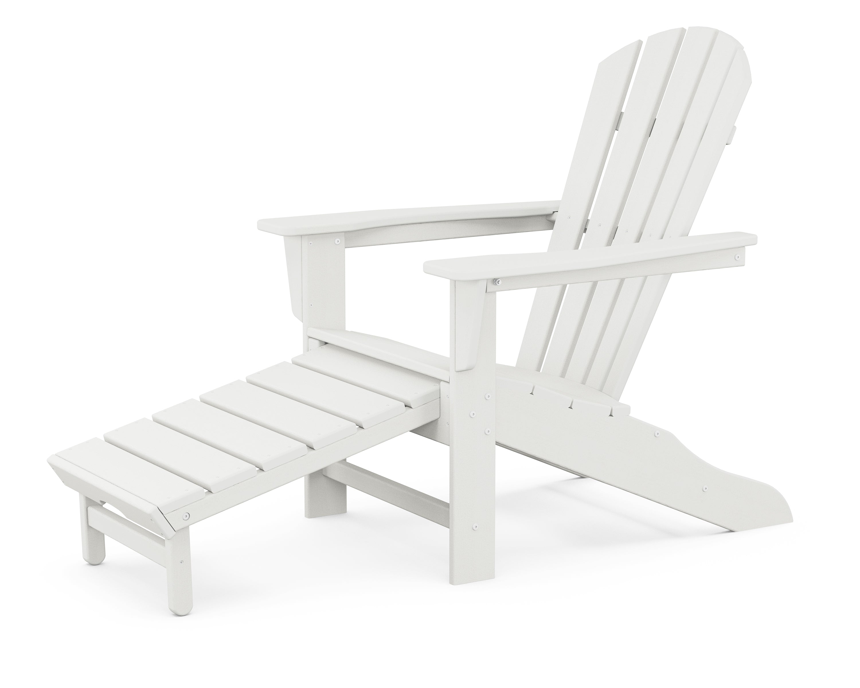 POLYWOOD Palm Coast Ultimate Adirondack with Hideaway Ottoman