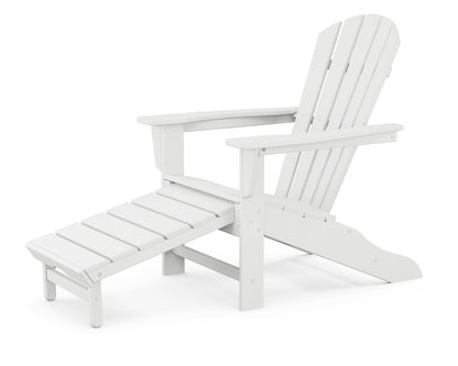 POLYWOOD Palm Coast Ultimate Adirondack with Hideaway Ottoman