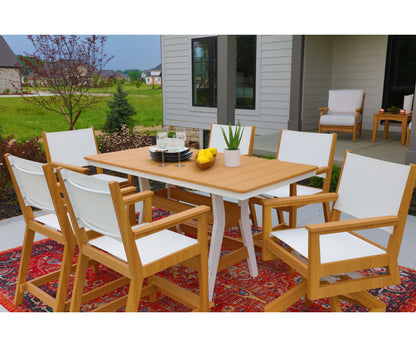 Berlin Gardens Harbor 33" x 66" Rectangular Table, lifestyle photo 2