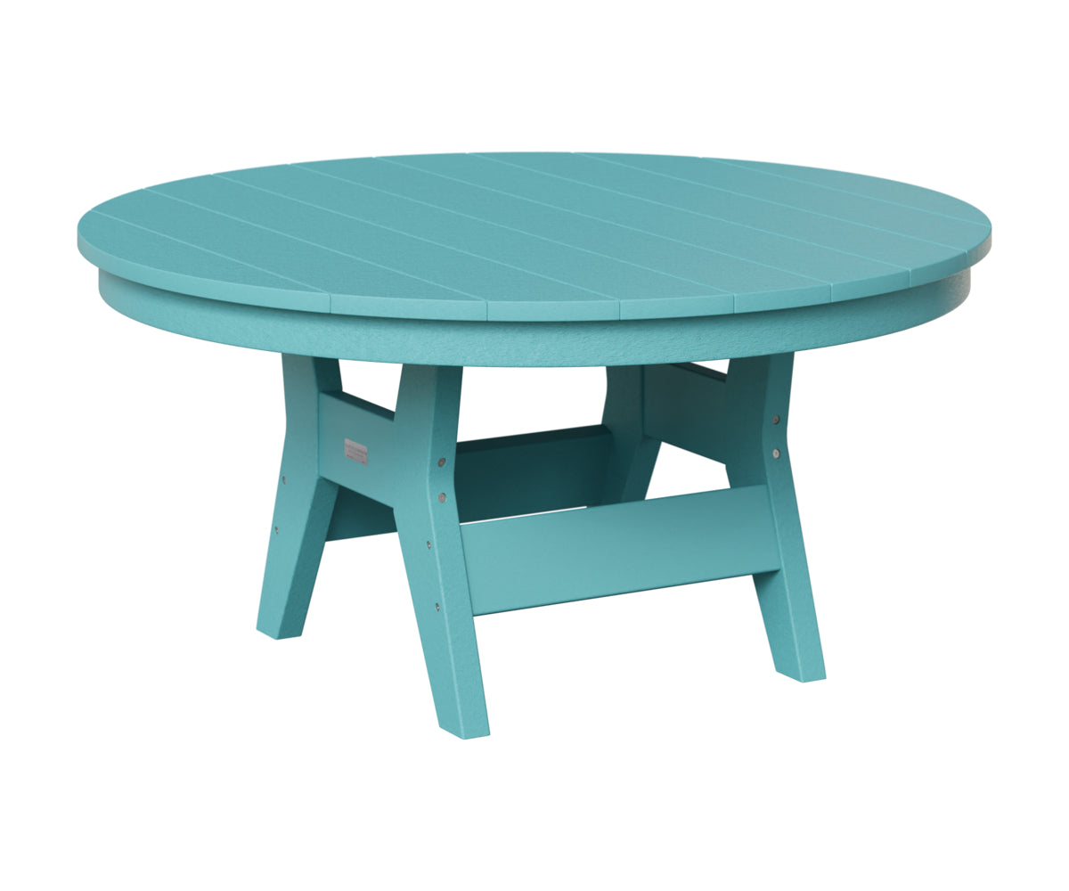 Berlin Gardens Harbor 38" Round Conversation Table in Aruba Blue