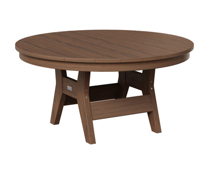 Berlin Gardens Harbor 38" Round Conversation Table in Brazilian Walnut