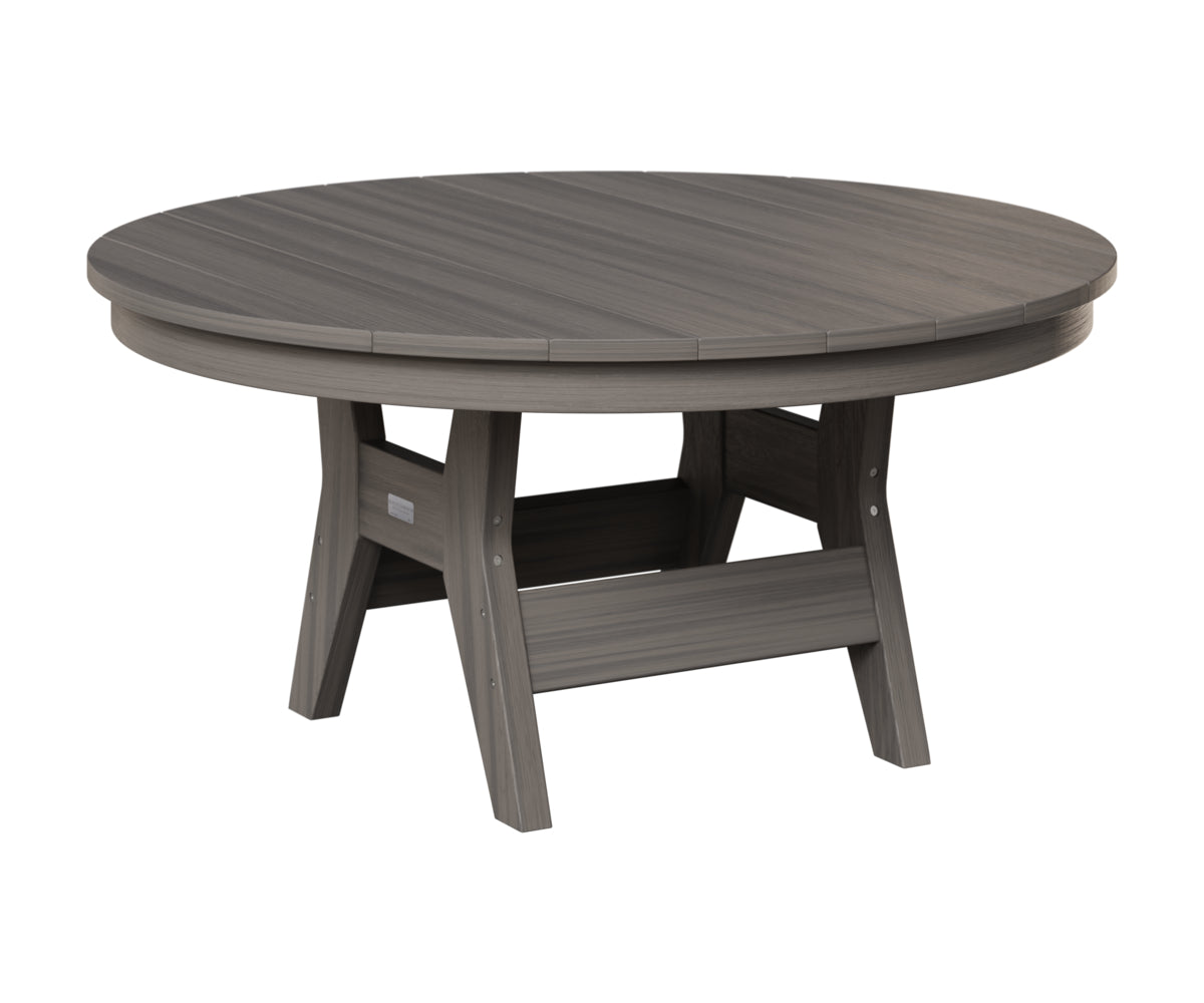 Berlin Gardens Harbor 38" Round Conversation Table in Coastal Gray