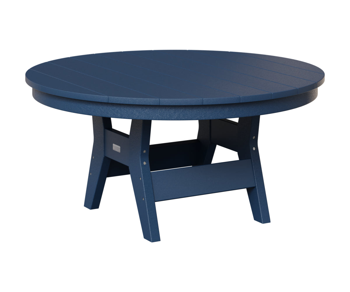 Berlin Gardens Harbor 38" Round Conversation Table in Navy Blue