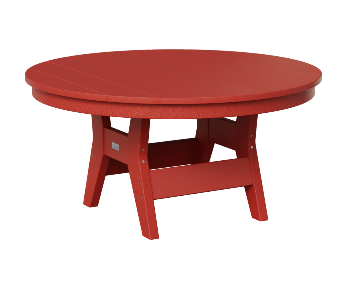 Berlin Gardens Harbor 38" Round Conversation Table in Scarlet Red