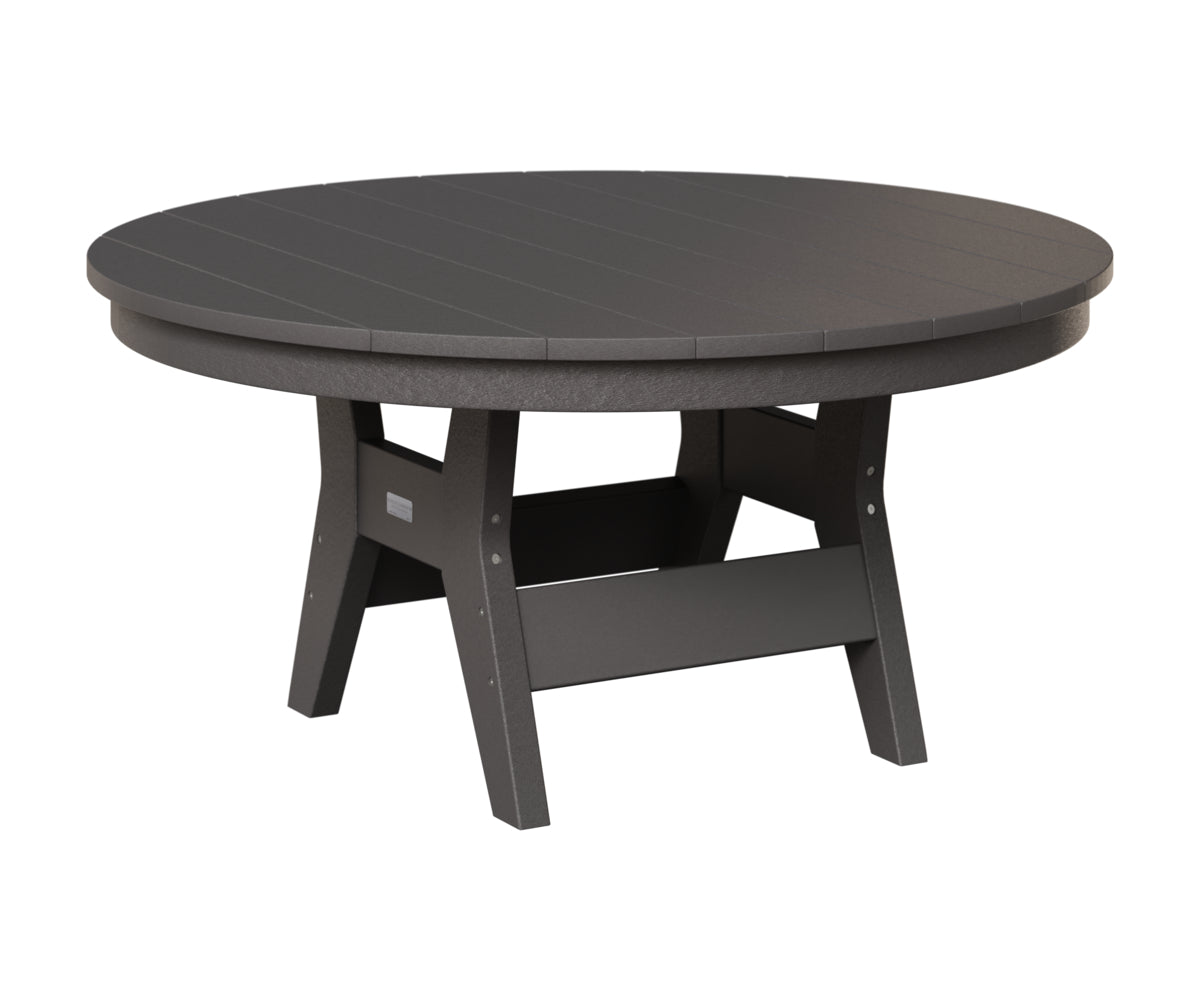 Berlin Gardens Harbor 38" Round Conversation Table in Smoke Gray