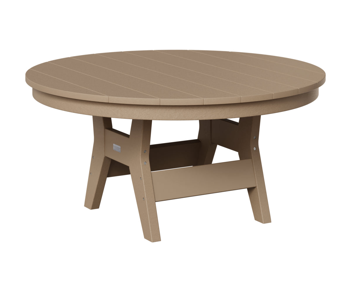 Berlin Gardens Harbor 38" Round Conversation Table in Weatherwood