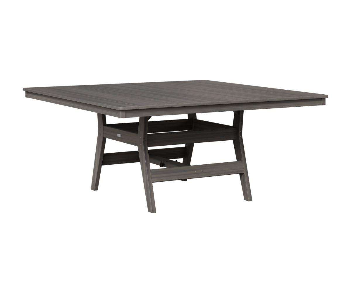 Berlin Gardens Harbor 66" Square Table in Coastal Gray