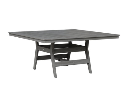 Berlin Gardens Harbor 66" Square Table in Driftwood Gray