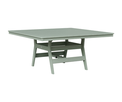 Berlin Gardens Harbor 66" Square Table in Sea Foam