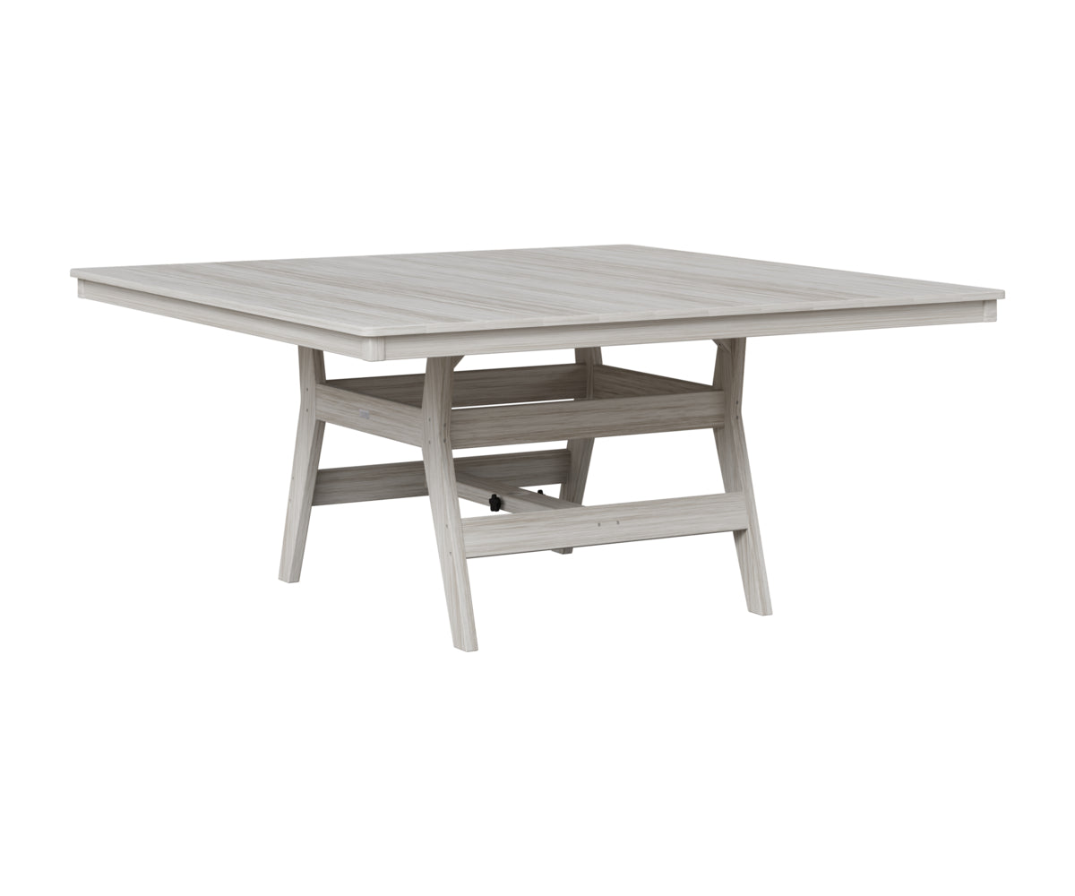 Berlin Gardens Harbor 66" Square Table in Seashell