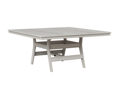Berlin Gardens Harbor 66" Square Table in Seashell