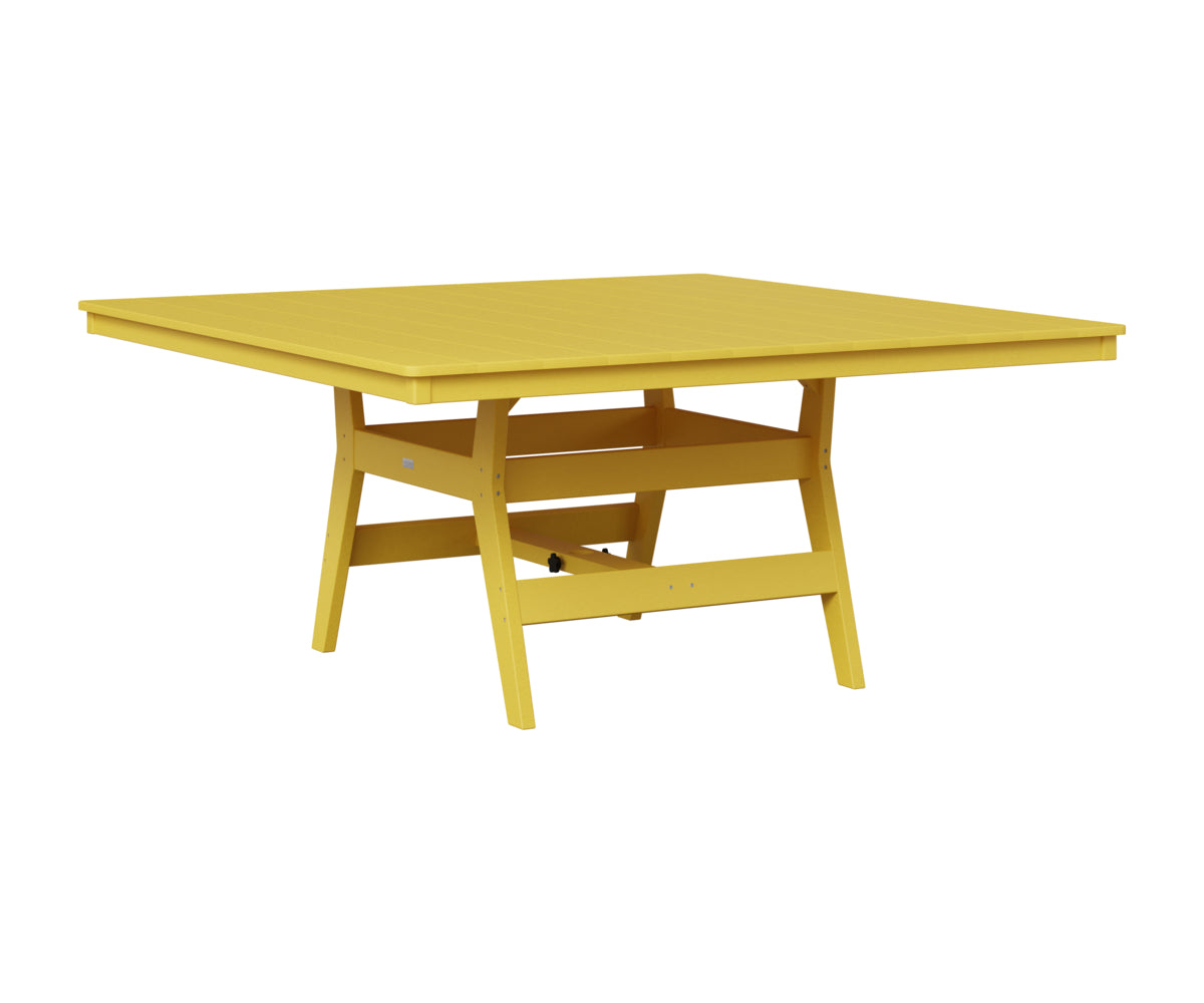 Berlin Gardens Harbor 66" Square Table in Sunburst Yellow