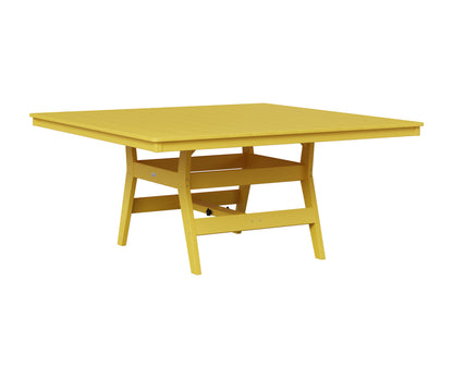 Berlin Gardens Harbor 66" Square Table in Sunburst Yellow