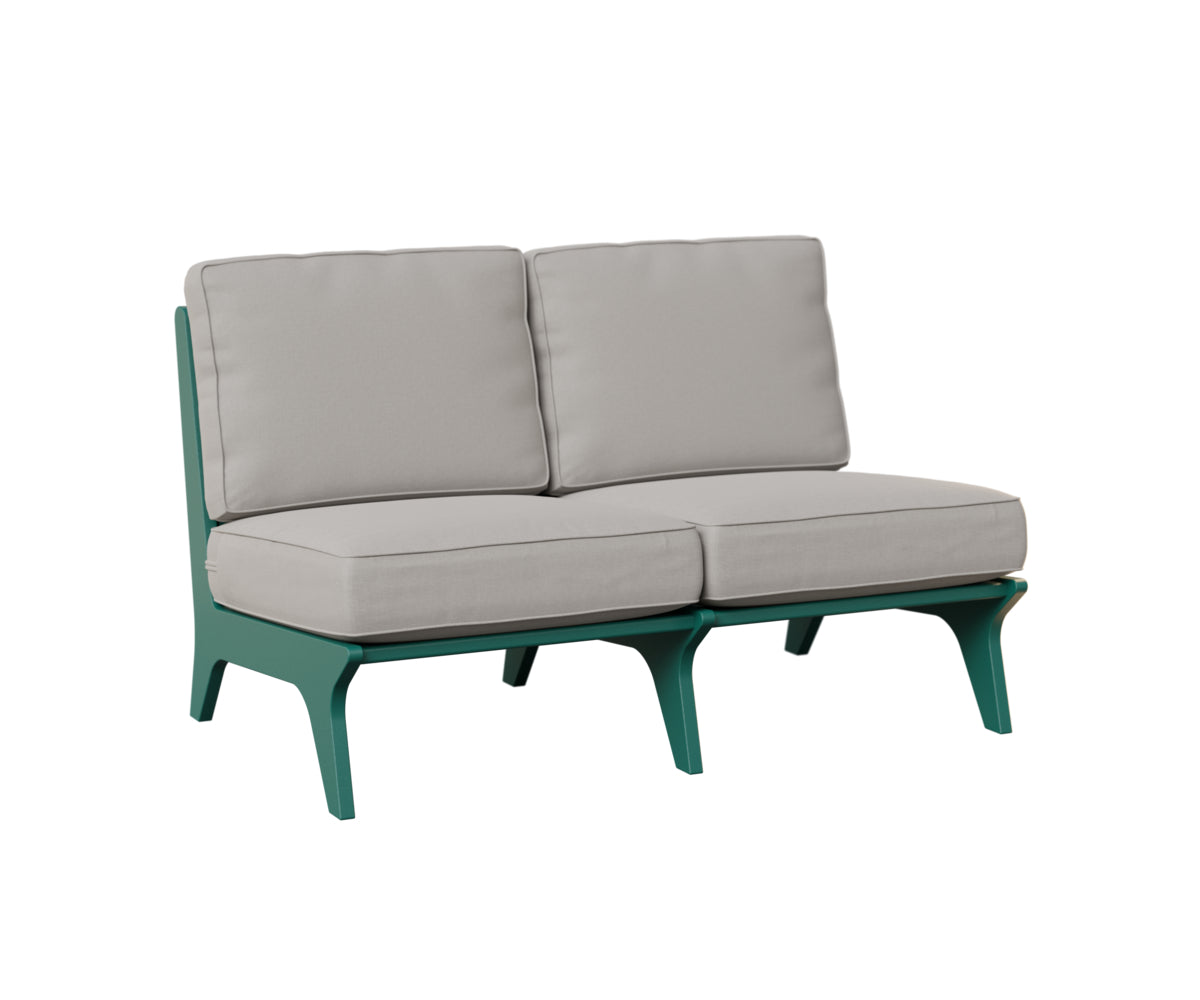 Berlin Gardens Hartley Loveseat in Teal