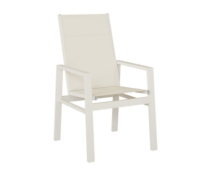 Berlin Gardens Vida High-Back Sling Dining Chair in White