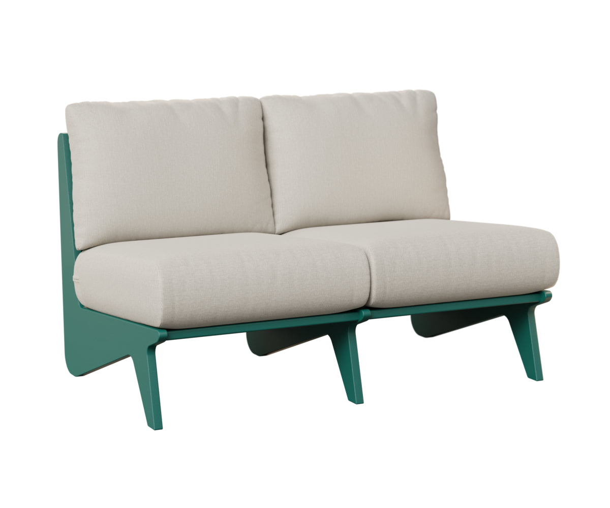 Berlin Gardens Holland Loveseat in Teal