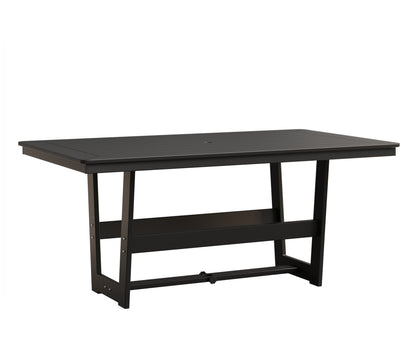 Berlin Gardens Hudson 40" x 70" Rectangle Table in Black