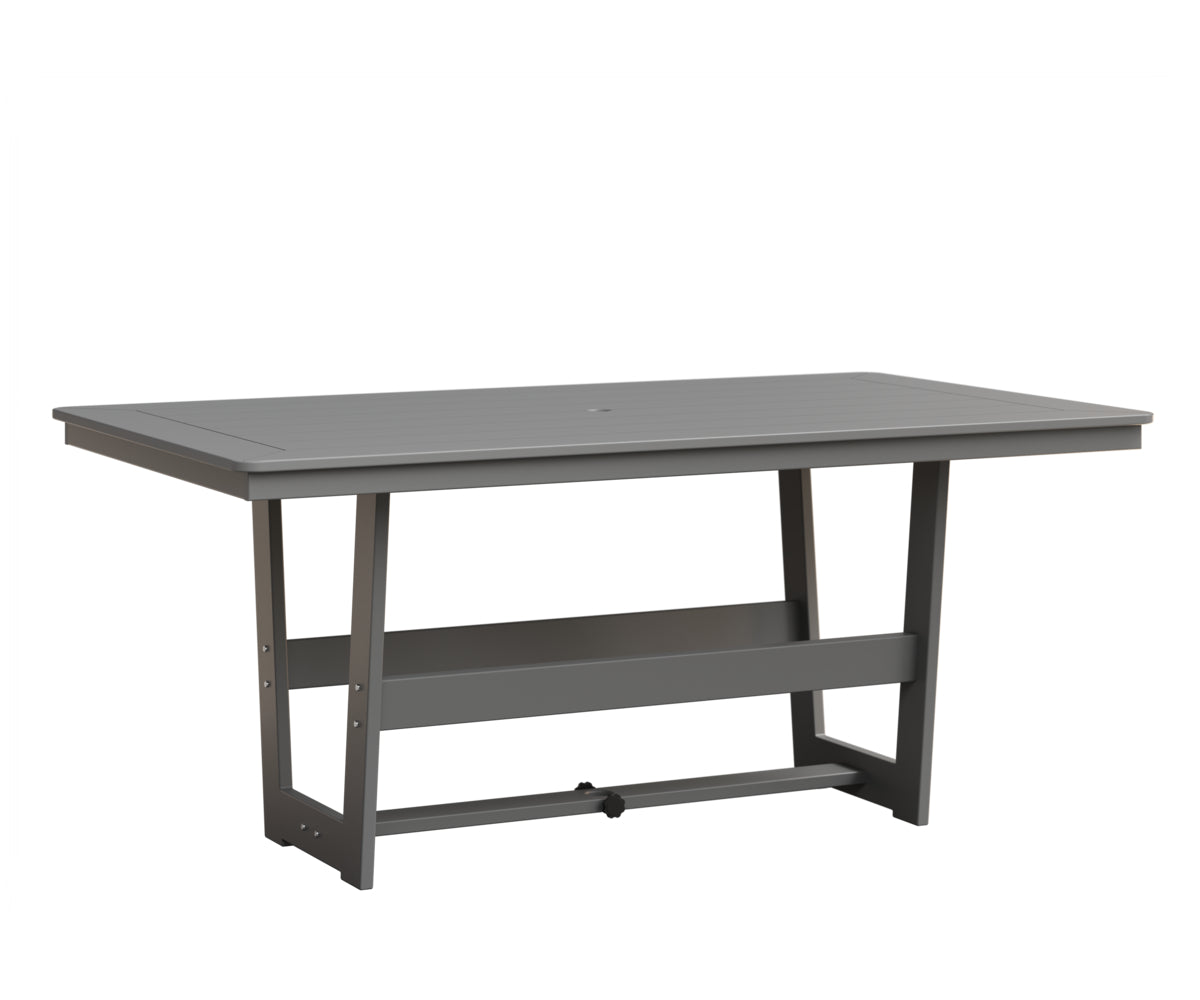 Berlin Gardens Hudson 40" x 70" Rectangle Table in Fog