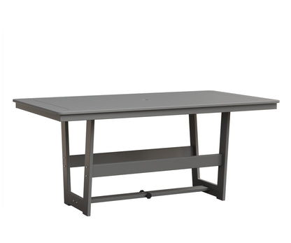 Berlin Gardens Hudson 40" x 70" Rectangle Table in Fog
