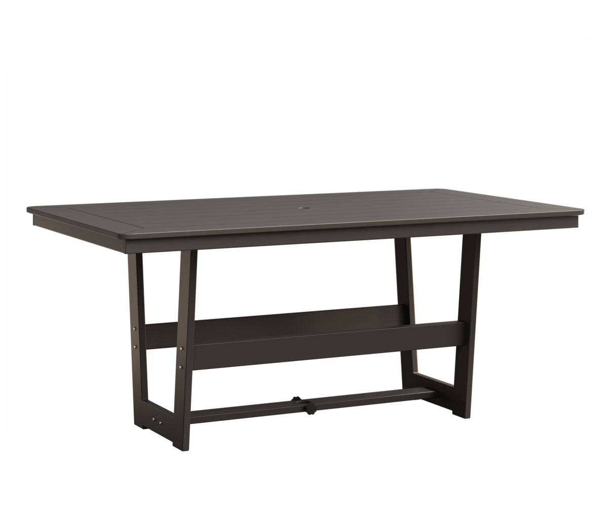 Berlin Gardens Hudson 40" x 70" Rectangle Table in Graphite
